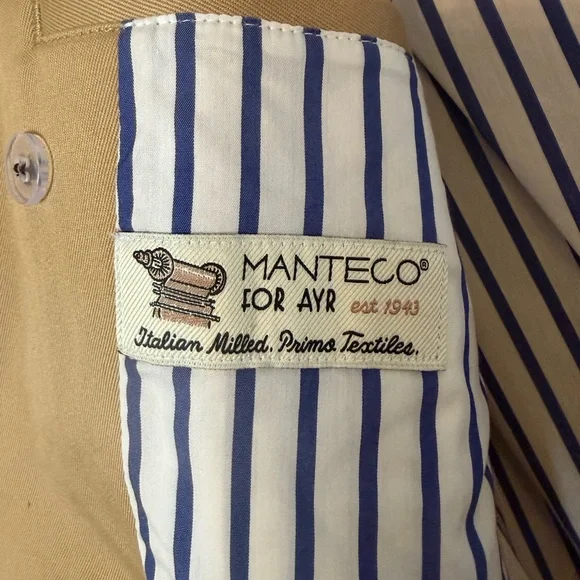 AYR Tan Double-Breasted Trench Coat - Picture 4 of 8